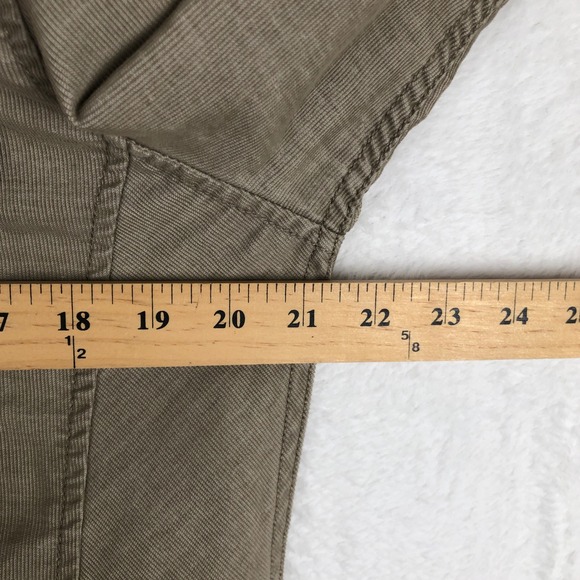 Prana Slim Fit Mens Tan Corduroy Snap Button Long Sleeve Shirt Medium - Picture 8 of 13